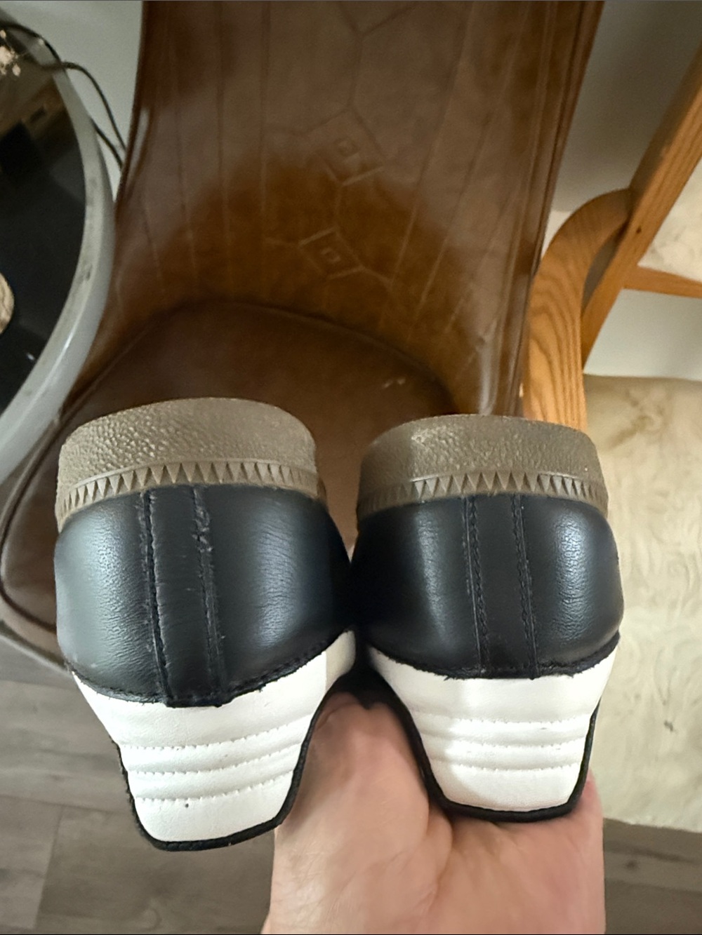 adidas Black and White Classic Low-Top Sneakers - Picture 6 of 6